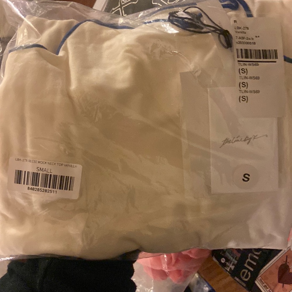 the line by k reese mock neck top vinalla